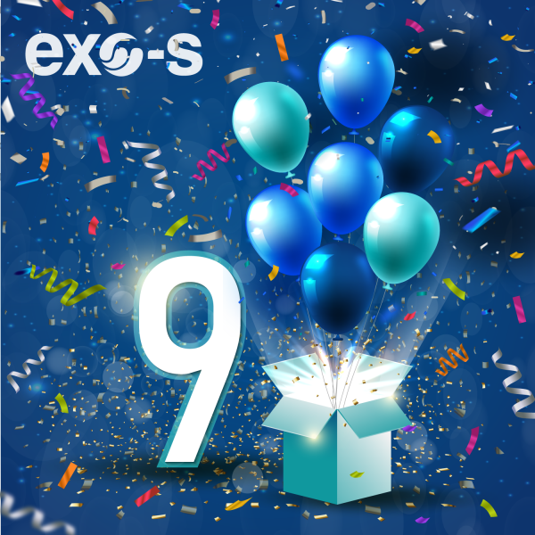 C’est le 1er septembre 2021 qu’Exo-s fête son 9ième anniversaire !
